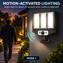 Solar Powered Rechargeable Motion Sensor COB LED Work Light 1500mAh For Auto W781 3 Battery