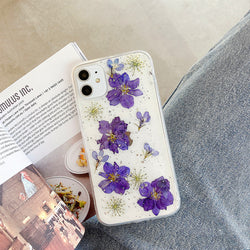 Compatible With , Daisy Phone Case Real Flower Protective Cover