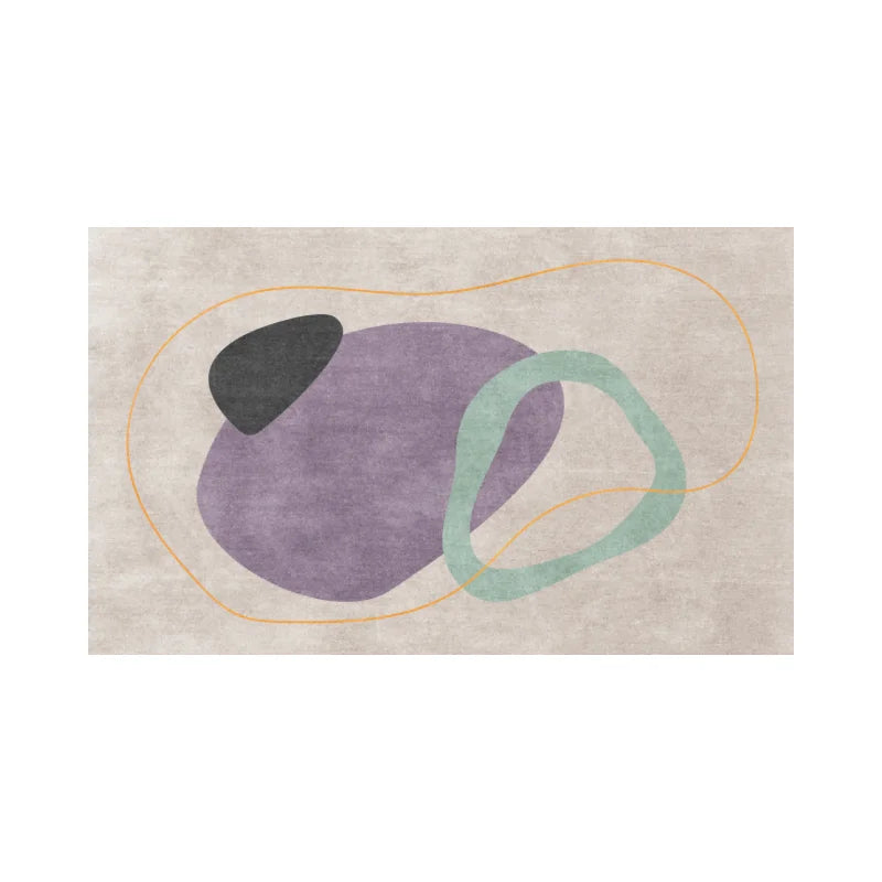 VIKAMA Modern Simple Pink Living Room Carpet Home Decor Girls Bedroom Bed Blanket Large Sofa Coffee Table Cloakroom Floor Mat