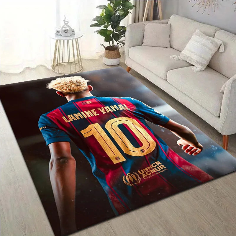 Hot 2026 Football Star L-lamine Y-yamal Gifts Carpet Rug for Bedroom Living Room Decor Sofa Home Fan Area Rug Non-slip Floor Mat