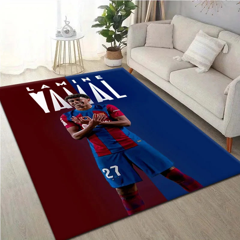 Hot 2026 Football Star L-lamine Y-yamal Gifts Carpet Rug for Bedroom Living Room Decor Sofa Home Fan Area Rug Non-slip Floor Mat
