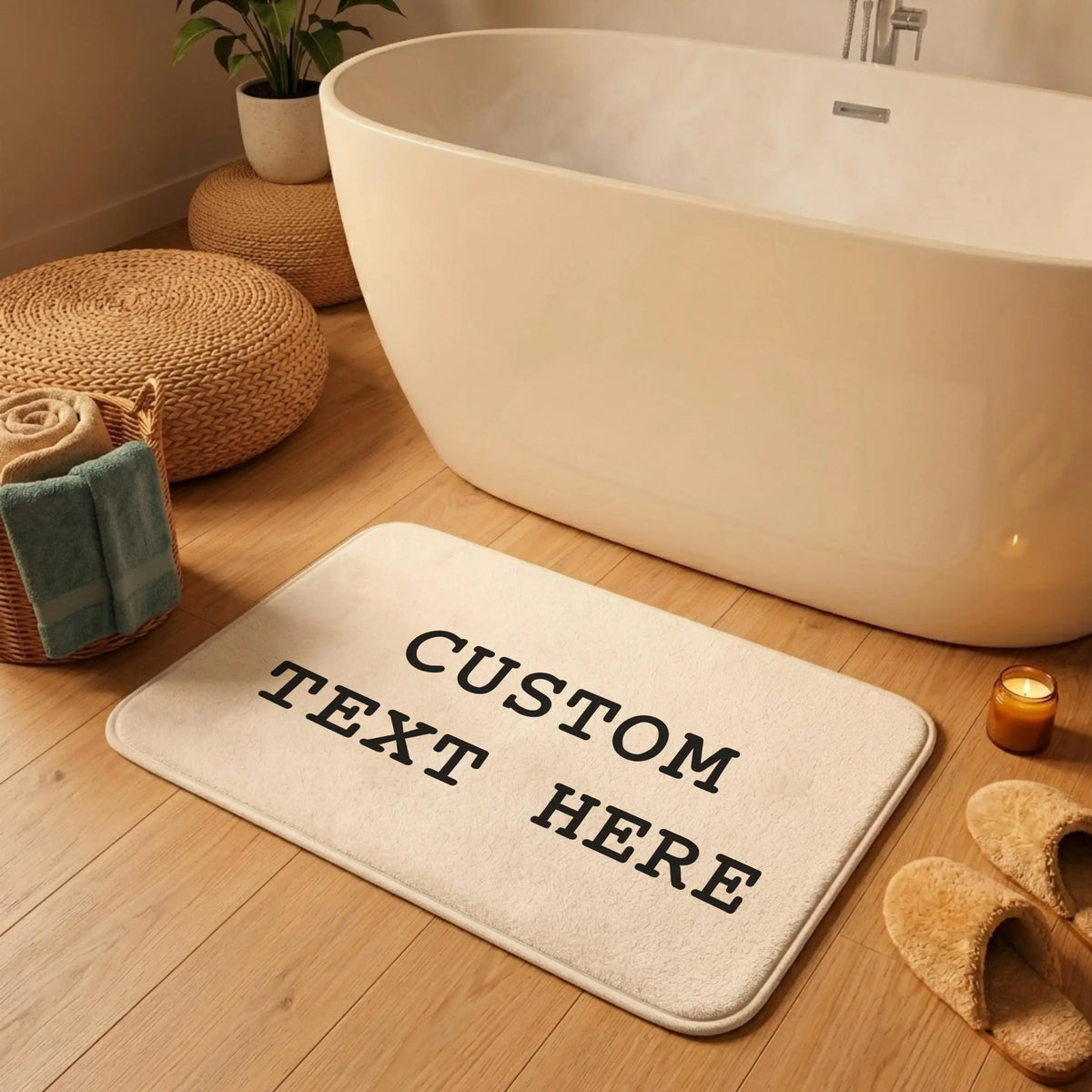 Personalized Custom Floor Mat Custom Photo Rectangle Area Rugs Soft Carpet Rug for Bathroom Living Room Indoor Home Decor