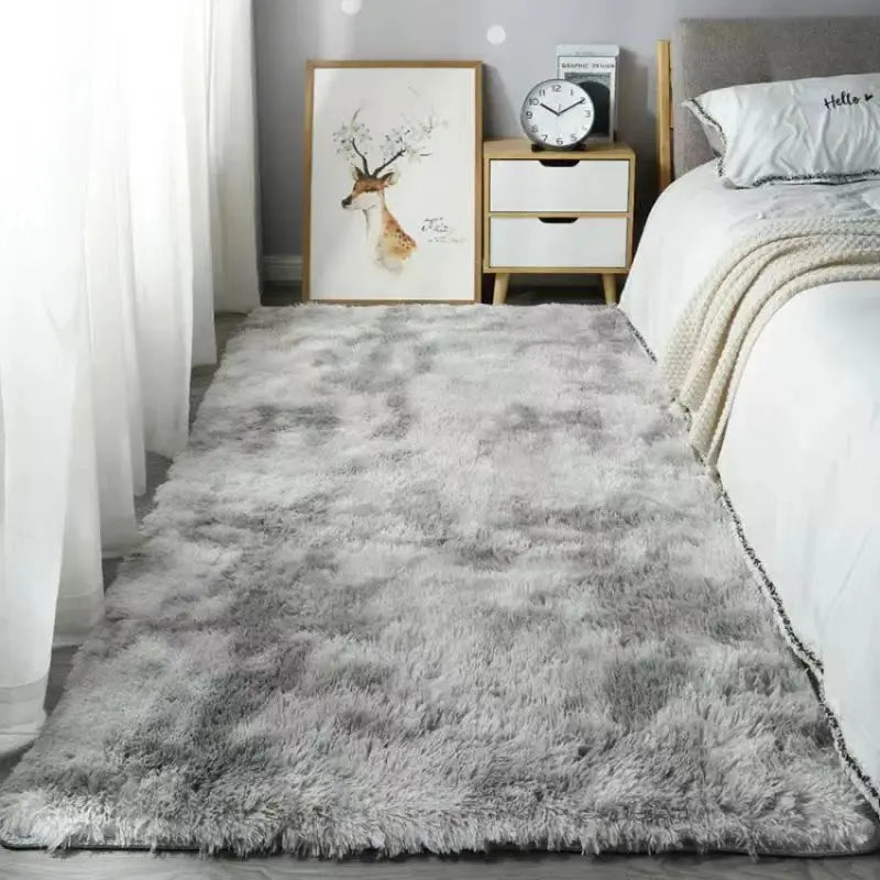 VIKAMA Silk Wool Rug Bedroom Carpet Children Carpet Prayer Rugs Living Room Rug Large Room Decoration