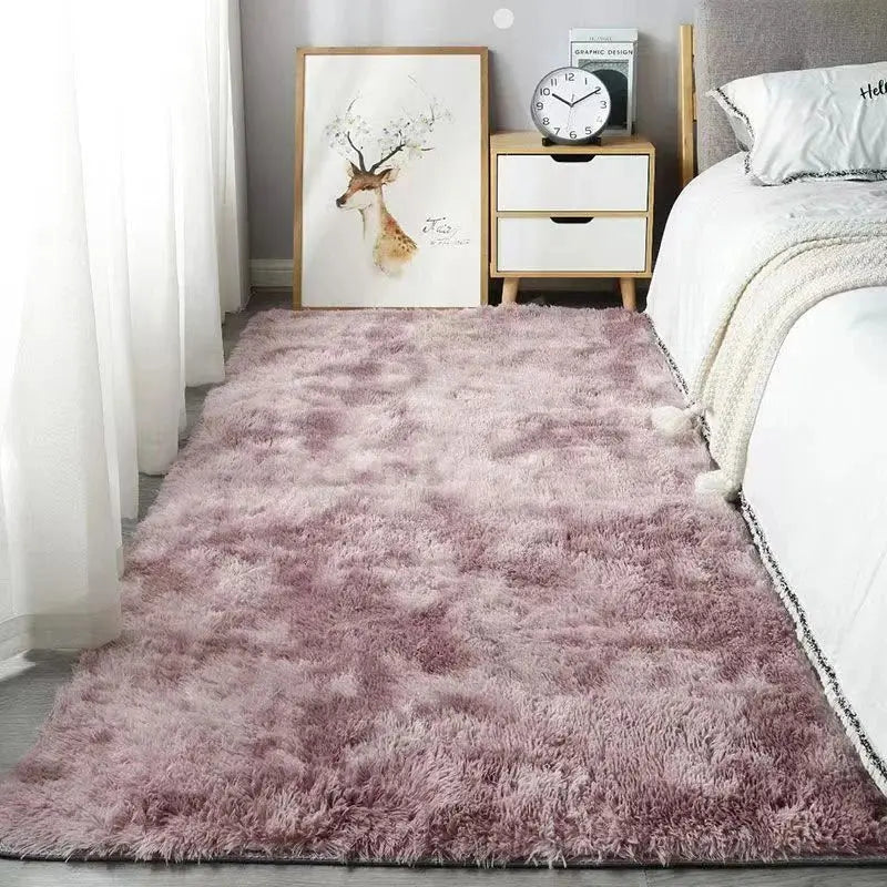 VIKAMA Silk Wool Rug Bedroom Carpet Children Carpet Prayer Rugs Living Room Rug Large Room Decoration