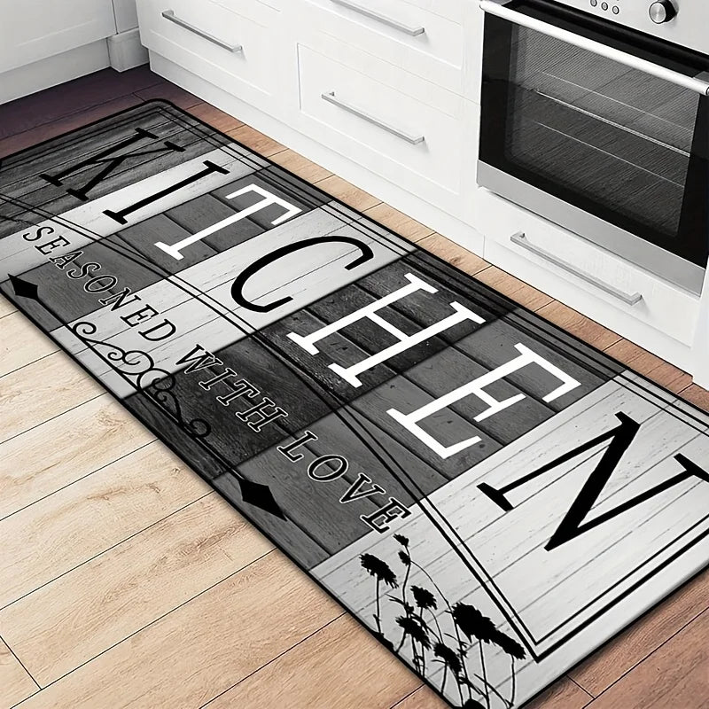 VIKAMA Durable Kitchen Floor Mats At The Entrance Of The Hallway, Corridor, Laundry Room, Living Room, Carpets And Home Decor