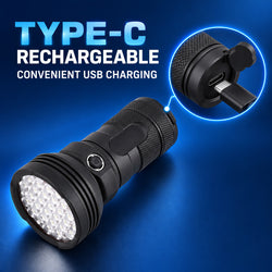 Rechargeable Type C LED Work Light 4500mAh W5202 1 5500LM Aluminum Alloy Flashlight Battery 31