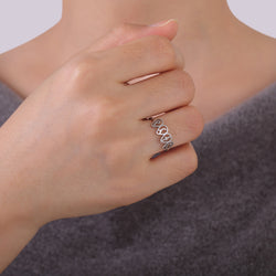 Air Women's Earth Water Fire Planet Element Jewelry Stainless Steel Ring