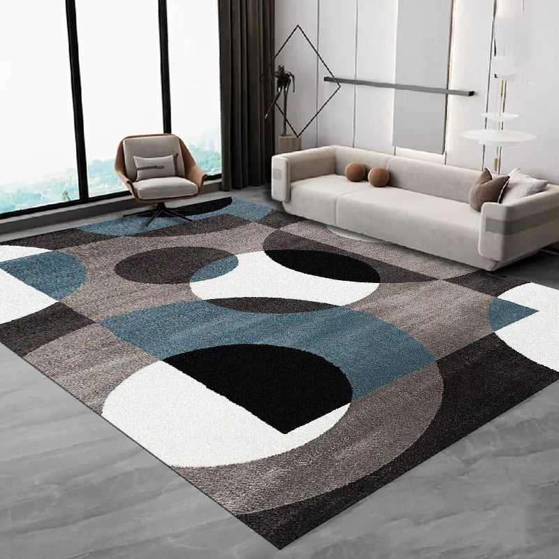 VIKAMA Nordic Simple Carpet Living Room Coffee Table Flannel Large Carpet Anti-Slip Bedroom Bedside Floor Mat Home Decoration