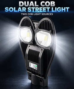 Solar Powered Motion Sensor Waterproof COB LED Work Light For Auto Repair W761B IP65 Street