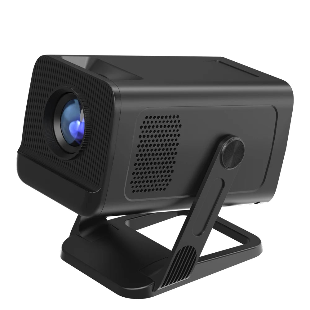 Smart Mini Projector Android 14, Supports 4K Video Native 720P, Bluetooth 5.4 with WiFi 6, Portable Outdoor Home Theater