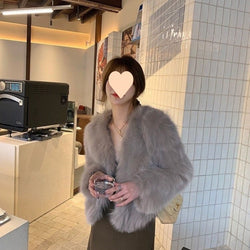 Young Coat Woolen Net Women's Winter Short Korean Style