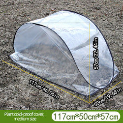 Instant Set Up Plant Protective Cover Foldable Mini Greenhouse Tent For Vegetables Flowers Seedling Cold Frost Protection