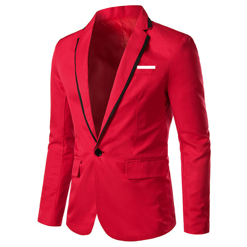 Bra Slim One Button Lapel Multicolor Suit