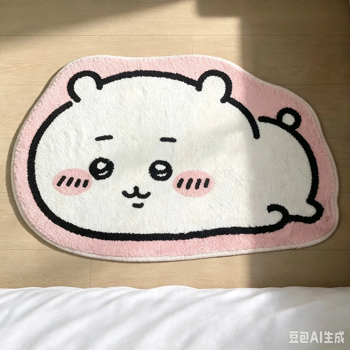 Chiikawa Cartoon Rug Anime Hachiware Usagi Plush Floor Mat Bathroom Non-Slip Carpet Car Cushion Soft Living Room Decor***