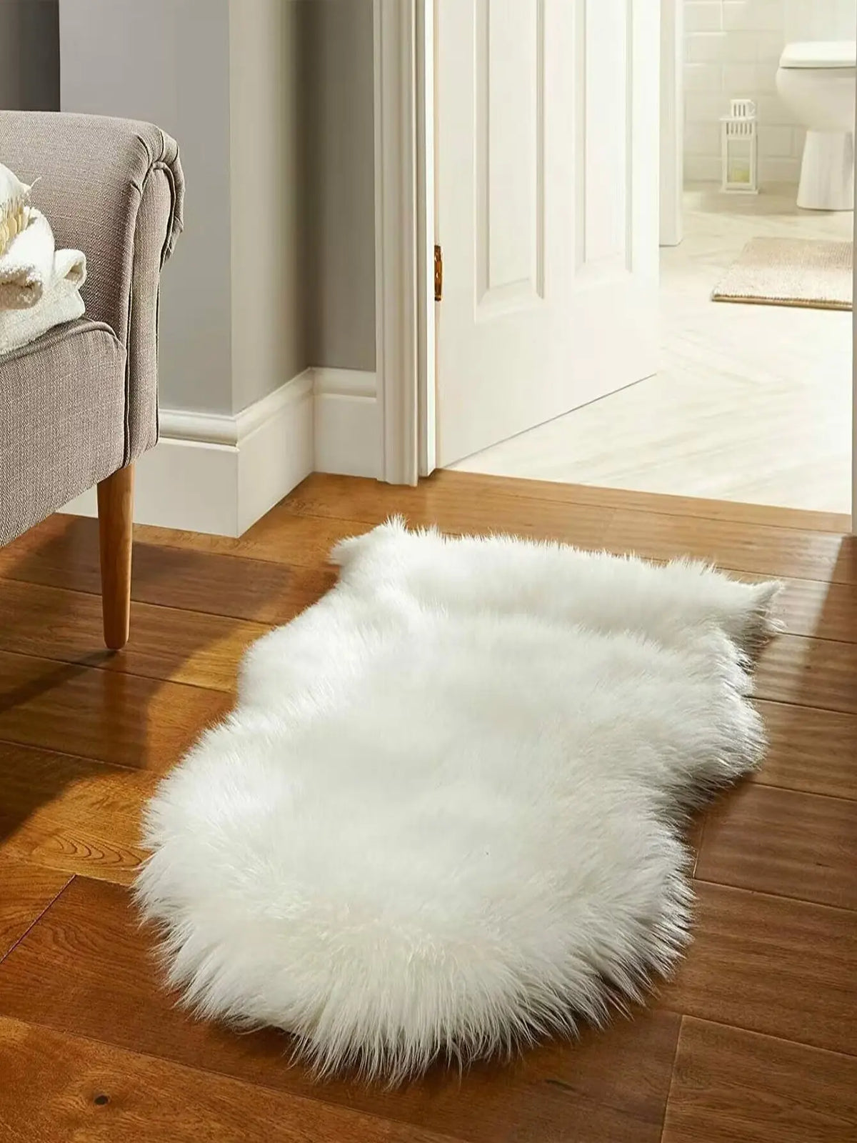Living Room Bedroom Decoration Profiled Plush Carpet Floor Mat Thickened Foft Fluffy