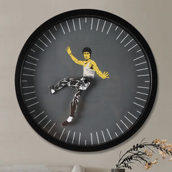 Kungfu Personalized Wall Clock Mute Home