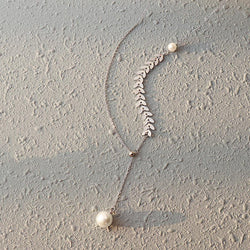 Fashion Simple Phoenix Tail Pearl Clavicle Necklace