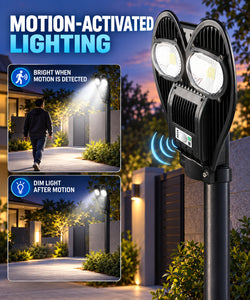 Solar Powered Motion Sensor Waterproof COB LED Work Light For Auto Repair W761B IP65 Street