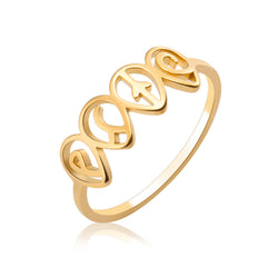 Air Women's Earth Water Fire Planet Element Jewelry Stainless Steel Ring