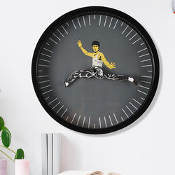 Kungfu Personalized Wall Clock Mute Home