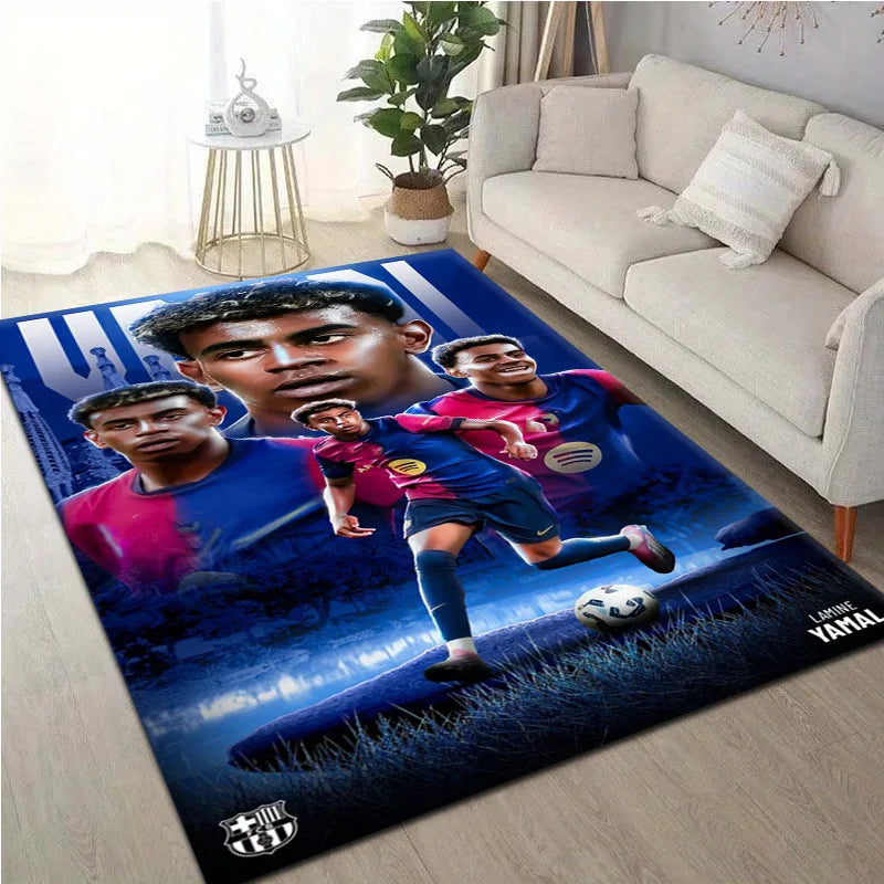 Hot 2026 Football Star L-lamine Y-yamal Gifts Carpet Rug for Bedroom Living Room Decor Sofa Home Fan Area Rug Non-slip Floor Mat