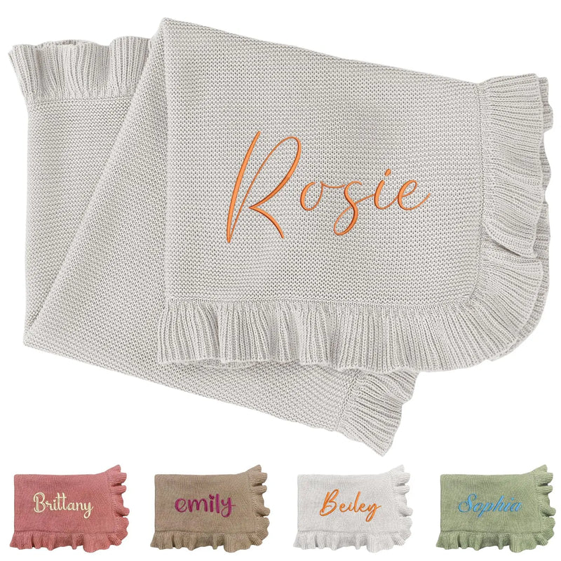 ALEK BABY — Couverture bébé personnalisée avec prénom brodé