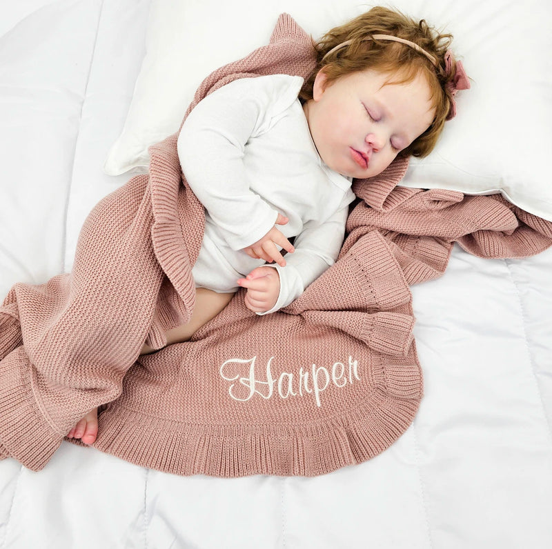 ALEK BABY — Couverture bébé personnalisée avec prénom brodé