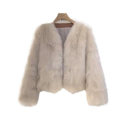 Young Coat Woolen Net Women's Winter Short Korean Style