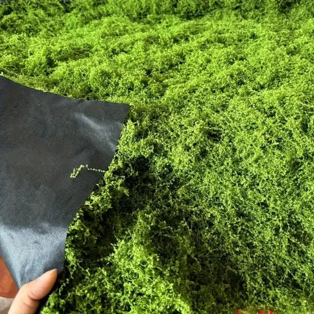 DIY Artificial Grass Rug Durable No Watering Fake Moss Lawn Lifelike Realistic Simulation Moss Sheet Living Room