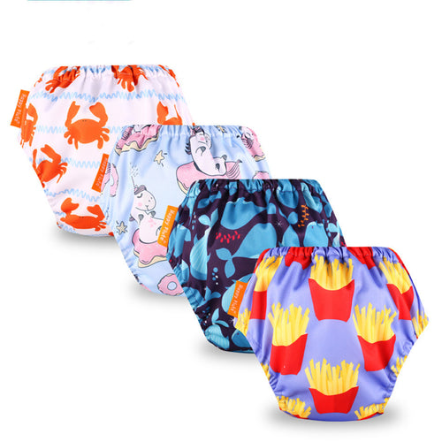 Baby Learning Pants Washable Diapers Cotton Diaper Pantsbaby Training Pants — Taille L