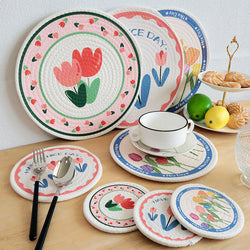Home Dining Table Coaster Western-style Placemat