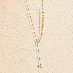 Fashion Simple Phoenix Tail Pearl Clavicle Necklace