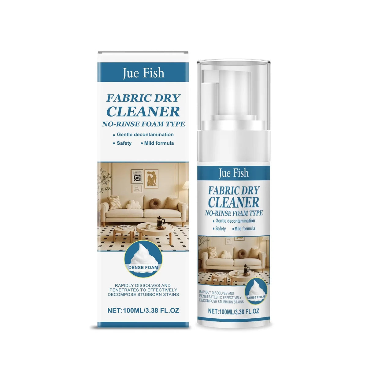 Fabric Sofa Cleaner Spray Powerful Stain Removal Home Cleaning  For Living Room Sofa Cushion Pillow Carpet Upholstery Deep Clean