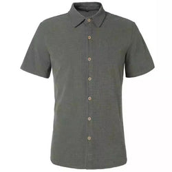 Men's Casual Loose Plaid Short Sleeve Shirt
