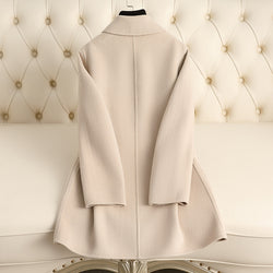 Chinese Style Traditional Mother's Woolen Coat For Women
