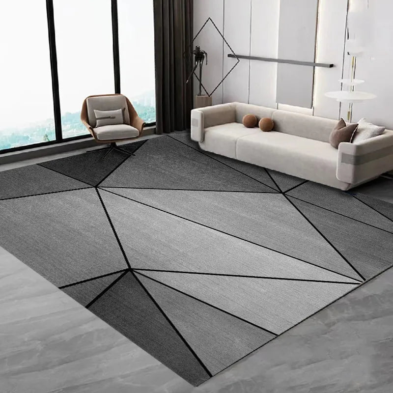 VIKAMA Nordic Simple Carpet Living Room Coffee Table Flannel Large Carpet Anti-Slip Bedroom Bedside Floor Mat Home Decoration