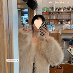 Young Coat Woolen Net Women's Winter Short Korean Style