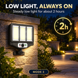 Solar Powered Rechargeable Motion Sensor COB LED Work Light 1500mAh For Auto W781 3 Battery