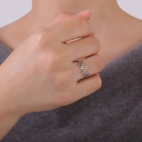 Air Women's Earth Water Fire Planet Element Jewelry Stainless Steel Ring