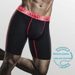 Men's Long Leg Underwear Cotton Extended Anti-friction Leg Boxers