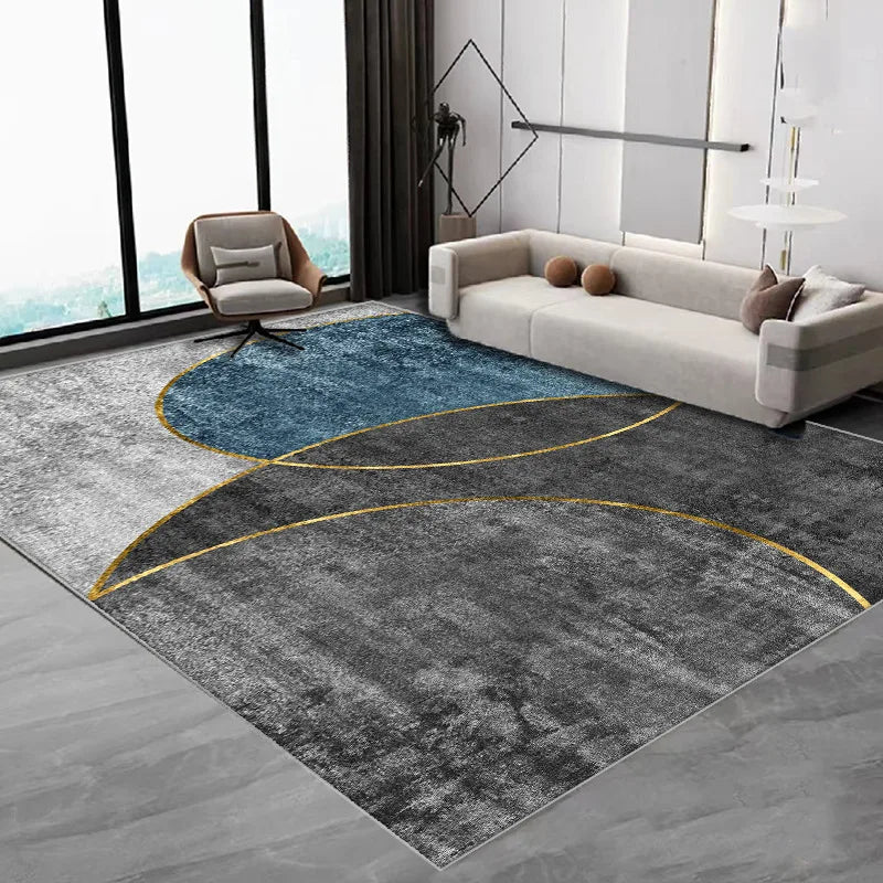 VIKAMA Nordic Simple Carpet Living Room Coffee Table Flannel Large Carpet Anti-Slip Bedroom Bedside Floor Mat Home Decoration